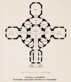 Waghäusel - Eremitage - Eremitage zu Waghäusel. Mutmaßliche ursprüngliche Einteilung des Erdgeschosses - Seite 34 des Buches von Rudolf Tillessen über die Eremitage Waghäusel (Bildnachweis: Rudolf Tillessen: Die Eremitage zu Waghäusel. Ein Beitrag zur Geschichte der Eremitage – 1909; Reproduktion durch Dr. Manfred Schneider) Waghäusel - Eremitage - Eremitage zu Waghäusel. Mutmaßliche ursprüngliche Einteilung des Erdgeschosses - Seite 34 des Buches von Rudolf Tillessen über die Eremitage Waghäusel (Bildnachweis: Rudolf Tillessen: Die Eremitage zu Waghäusel. Ein Beitrag zur Geschichte der Eremitage – 1909; Reproduktion durch Dr. Manfred Schneider)