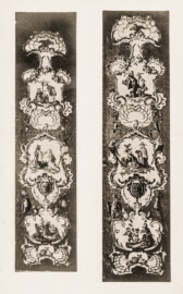 Schloss Bruchsal - Savonnerie mit chinoisen Motiven - (Aufnahme und Abzug von Carl Ohler, undatiert; entnommen einem privaten Album des Fotografen; Album mit freundlicher Genehmigung zur Verfügung gestellt von Frau Margarethe Ohler-Grabenstein; Reproduktion durch Dr. Manfred Schneider, November 2021)
