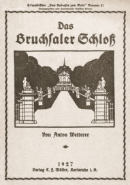 Schloss Bruchsal - Buchdeckel "Das Bruchsaler Schloß"- (Bildnachweis: Buch: "Anton Wetterer: Das Bruchsaler Schloß - Seine Baugeschichte und seine Kunst - Zur Zweihundertjahrfeier der Grundsteinlegung - 1922 herausgegeben - Zweite verbesserte Auflage, 1927 - Verlag C.F. Müller, Karlsruhe i.B."; Reproduktion durch Dr. Manfred Schneider, November 2021) Schloss Bruchsal - Buchdeckel "Das Bruchsaler Schloß"- (Bildnachweis: Buch: "Anton Wetterer: Das Bruchsaler Schloß - Seine Baugeschichte und seine Kunst - Zur Zweihundertjahrfeier der Grundsteinlegung - 1922 herausgegeben - Zweite verbesserte Auflage, 1927 - Verlag C.F. Müller, Karlsruhe i.B."; Reproduktion durch Dr. Manfred Schneider, November 2021)