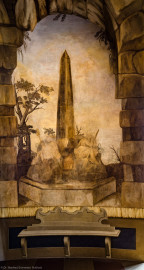 Schloss Bruchsal - Hauptbau - Erdgeschoss - Grotte, Nordwestseite - Von Südosten - Landschaftsmalerei (Malereien ursprünglich von Giovanni Francesco Marchini, 1731 bis 1736, rekonstruiert von Manfred Leitenmeier, 1971 bis 1980) (aufgenommen im Oktober 2018, um die Mittagszeit) Schloss Bruchsal - Hauptbau - Erdgeschoss - Grotte, Nordwestseite - Von Südosten - Landschaftsmalerei (Malereien ursprünglich von Giovanni Francesco Marchini, 1731 bis 1736, rekonstruiert von Manfred Leitenmeier, 1971 bis 1980) (aufgenommen im Oktober 2018, um die Mittagszeit)