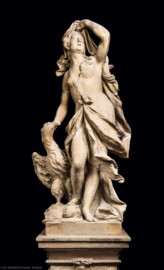 Schloss Bruchsal - Hauptbau - Erdgeschoss - Gartensaal / Sala Terrena - Skulptur im Nordosten - Skulptur "Die Luft" aus dem Skulpturenensemble "Vier Elemente", gehauen von Joachim Günther (Original; eine Kopie befindet sich im Schlossgarten) (aufgenommen im Januar 2019, um die Mittagszeit) Schloss Bruchsal - Hauptbau - Erdgeschoss - Gartensaal / Sala Terrena - Skulptur im Nordosten - Skulptur "Die Luft" aus dem Skulpturenensemble "Vier Elemente", gehauen von Joachim Günther (Original; eine Kopie befindet sich im Schlossgarten) (aufgenommen im Januar 2019, um die Mittagszeit)