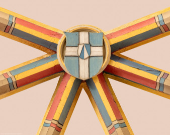 Waghäusel - Wallfahrtskirche - Von innen - Alter Chor - Blick auf den zentralen Schlussstein im Chorgewölbe mit dem Wappen von Matthias von Rammung (1417-1478, ab 1464 Bischof von Speyer) (aufgenommen im Februar 2020, am Nachmittag) Waghäusel - Wallfahrtskirche - Von innen - Alter Chor - Blick auf den zentralen Schlussstein im Chorgewölbe mit dem Wappen von Matthias von Rammung (1417-1478, ab 1464 Bischof von Speyer) (aufgenommen im Februar 2020, am Nachmittag)