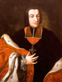 Schloss Bruchsal - Hauptbau / Corps de Logis - Beletage - Hauskapelle - Ostwand - Portrait von August von Limburg-Stirum (Unbekannter Maler; um 1800; Höhe x Breite; 94 cm x 74 cm; Inv.Nr. G 11318) (aufgenommen im Juni 2020, am Nachmittag) Schloss Bruchsal - Hauptbau / Corps de Logis - Beletage - Hauskapelle - Ostwand - Portrait von August von Limburg-Stirum (Unbekannter Maler; um 1800; Höhe x Breite; 94 cm x 74 cm; Inv.Nr. G 11318) (aufgenommen im Juni 2020, am Nachmittag)