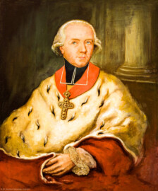 Schloss Bruchsal - Hauptbau / Corps de Logis - Beletage - Hauskapelle - Westwand - Portrait von Philipp Franz Wilderich Nepomuk von Walderdorf (unbekannter Maler; Ende 18. Jahrhundert; Höhe x Breite; 93 cm x 79 cm; Inv.Nr. G 354) (aufgenommen im Juni 2020, am Nachmittag) Schloss Bruchsal - Hauptbau / Corps de Logis - Beletage - Hauskapelle - Westwand - Portrait von Philipp Franz Wilderich Nepomuk von Walderdorf (unbekannter Maler; Ende 18. Jahrhundert; Höhe x Breite; 93 cm x 79 cm; Inv.Nr. G 354) (aufgenommen im Juni 2020, am Nachmittag)