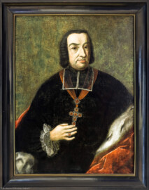 Städtisches Museum Bruchsal - Schloss Bruchsal - Hauptbau / Corps de Logis - Porträt von Damian August Philipp Carl Graf von Limburg-Gehmen-Styrum , Fürstbischof von Speyer, 29.05.1770-26.02.1797 (aufgenommen im Oktober 2020, am Nachmittag)