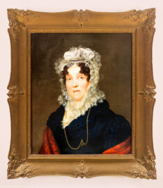 Städtisches Museum Bruchsal - Schloss Bruchsal - Hauptbau / Corps de Logis - Porträt von Markgräfin Amalie Friederike von Baden (1754-1832) (Gemälde des badischen Hofmalers Franz Seraph Stirnbrand) (aufgenommen im Oktober 2020, am Nachmittag)