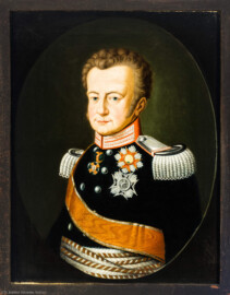 Städtisches Museum Bruchsal - Schloss Bruchsal - Hauptbau / Corps de Logis - Porträt von Großherzog Ludwig Wilhelm August von Baden-Durlach (reg. 1818-1830) (Zeitgenössisches Gemälde von 1824) (aufgenommen im Oktober 2020, am Nachmittag)