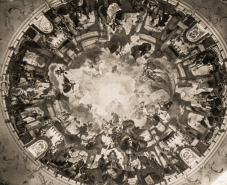 Schloss Bruchsal - Kuppel - Seite 33 - Auszug aus: "Georg Maria Eckert: Das Schloss zu Bruchsal in Photographieen / Rococo Ornamente aus dem Schlosse zu Bruchsal, 1871"; Digitalisat der Württembergische Landesbibliothek Stuttgart; Persistente URL: http://digital.wlb-stuttgart.de/purl/bsz517721902; gemeinfrei Schloss Bruchsal - Kuppel - Seite 33 - Auszug aus: "Georg Maria Eckert: Das Schloss zu Bruchsal in Photographieen / Rococo Ornamente aus dem Schlosse zu Bruchsal, 1871"; Digitalisat der Württembergische Landesbibliothek Stuttgart; Persistente URL: http://digital.wlb-stuttgart.de/purl/bsz517721902; gemeinfrei