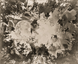 Schloss Bruchsal - Decke Marmorsaal - Seite 41 - Auszug aus: "Georg Maria Eckert: Das Schloss zu Bruchsal in Photographieen / Rococo Ornamente aus dem Schlosse zu Bruchsal, 1871"; Digitalisat der Württembergische Landesbibliothek Stuttgart; Persistente URL: http://digital.wlb-stuttgart.de/purl/bsz517721902; gemeinfrei Schloss Bruchsal - Decke Marmorsaal - Seite 41 - Auszug aus: "Georg Maria Eckert: Das Schloss zu Bruchsal in Photographieen / Rococo Ornamente aus dem Schlosse zu Bruchsal, 1871"; Digitalisat der Württembergische Landesbibliothek Stuttgart; Persistente URL: http://digital.wlb-stuttgart.de/purl/bsz517721902; gemeinfrei