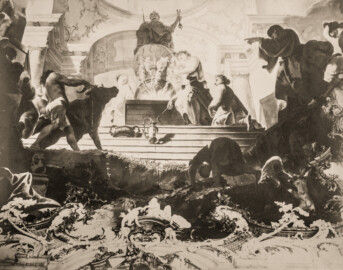 Schloss Bruchsal - Decke Marmorsaal - Seite 47 - Auszug aus: "Georg Maria Eckert: Das Schloss zu Bruchsal in Photographieen / Rococo Ornamente aus dem Schlosse zu Bruchsal, 1871"; Digitalisat der Württembergische Landesbibliothek Stuttgart; Persistente URL: http://digital.wlb-stuttgart.de/purl/bsz517721902; gemeinfrei Schloss Bruchsal - Decke Marmorsaal - Seite 47 - Auszug aus: "Georg Maria Eckert: Das Schloss zu Bruchsal in Photographieen / Rococo Ornamente aus dem Schlosse zu Bruchsal, 1871"; Digitalisat der Württembergische Landesbibliothek Stuttgart; Persistente URL: http://digital.wlb-stuttgart.de/purl/bsz517721902; gemeinfrei