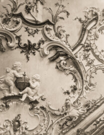 Schloss Bruchsal - Stuckornament - Seite 95 - Auszug aus: "Georg Maria Eckert: Das Schloss zu Bruchsal in Photographieen / Rococo Ornamente aus dem Schlosse zu Bruchsal, 1871"; Digitalisat der Württembergische Landesbibliothek Stuttgart; Persistente URL: http://digital.wlb-stuttgart.de/purl/bsz517721902; gemeinfrei Schloss Bruchsal - Stuckornament - Seite 95 - Auszug aus: "Georg Maria Eckert: Das Schloss zu Bruchsal in Photographieen / Rococo Ornamente aus dem Schlosse zu Bruchsal, 1871"; Digitalisat der Württembergische Landesbibliothek Stuttgart; Persistente URL: http://digital.wlb-stuttgart.de/purl/bsz517721902; gemeinfrei