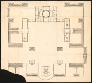 Schloss Bruchsal - Pläne des Schlosses von Bruchsal, ca. 1732-1740 (Bildnachweis: Österreichische Nationalbibliothek, Signatur: "ALB *Port 16,8, Pläne KAR MAG", Blatt 1, http://data.onb.ac.at/rec/AC04465947 ) Schloss Bruchsal - Pläne des Schlosses von Bruchsal, ca. 1732-1740 (Bildnachweis: Österreichische Nationalbibliothek, Signatur: "ALB *Port 16,8, Pläne KAR MAG", Blatt 1, http://data.onb.ac.at/rec/AC04465947 )