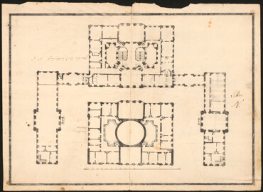 Schloss Bruchsal - Pläne des Schlosses von Bruchsal, ca. 1732-1740 (Bildnachweis: Österreichische Nationalbibliothek, Signatur: "ALB *Port 16,8, Pläne KAR MAG", Blatt 3, http://data.onb.ac.at/rec/AC04465947 ) Schloss Bruchsal - Pläne des Schlosses von Bruchsal, ca. 1732-1740 (Bildnachweis: Österreichische Nationalbibliothek, Signatur: "ALB *Port 16,8, Pläne KAR MAG", Blatt 3, http://data.onb.ac.at/rec/AC04465947 )
