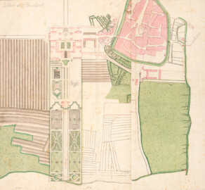 Schloss Bruchsal - Plans de la ville et du Palais de Bruchsal, um 1750 (Bildnachweis: Österreichische Nationalbibliothek, Signatur: ALB Port 219,4 KAR MAG, Blatt 1, http://data.onb.ac.at/rec/AC04646111 ) Schloss Bruchsal - Plans de la ville et du Palais de Bruchsal, um 1750 (Bildnachweis: Österreichische Nationalbibliothek, Signatur: ALB Port 219,4 KAR MAG, Blatt 1, http://data.onb.ac.at/rec/AC04646111 )