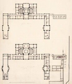 Schloss Bruchsal - Plans de la ville et du Palais de Bruchsal, um 1750 (Bildnachweis: Österreichische Nationalbibliothek, Signatur: ALB Port 219,4 KAR MAG, Blatt 2, http://data.onb.ac.at/rec/AC04646111 ) Schloss Bruchsal - Plans de la ville et du Palais de Bruchsal, um 1750 (Bildnachweis: Österreichische Nationalbibliothek, Signatur: ALB Port 219,4 KAR MAG, Blatt 2, http://data.onb.ac.at/rec/AC04646111 )
