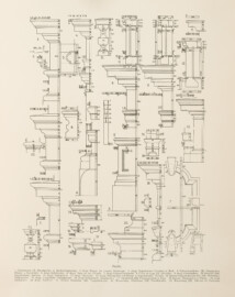Das Bruchsaler Schloss - Profile (Blatt 18 der Mappe "Fritz Hirsch: Das Bruchsaler Schloss aus Anlass der Renovation (1900-1909)", erschienen: Heidelberg, Carl Winter's Universitätsbuchhandlung, 1910; Mappe aus dem Bestand des Städtischen Museums Bruchsal; Reproduktion durch Dr. Manfred Schneider, mit freundlicher Genehmigung des Museums) Das Bruchsaler Schloss - Profile (Blatt 18 der Mappe "Fritz Hirsch: Das Bruchsaler Schloss aus Anlass der Renovation (1900-1909)", erschienen: Heidelberg, Carl Winter's Universitätsbuchhandlung, 1910; Mappe aus dem Bestand des Städtischen Museums Bruchsal; Reproduktion durch Dr. Manfred Schneider, mit freundlicher Genehmigung des Museums)