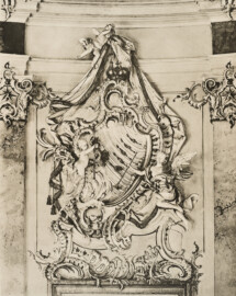 Das Bruchsaler Schloss - Corps de Logis, Haupttreppenhaus (108) - Joh. Michael Feichtmeier 1752 (Blatt 37 der Mappe "Fritz Hirsch: Das Bruchsaler Schloss aus Anlass der Renovation (1900-1909)", erschienen: Heidelberg, Carl Winter's Universitätsbuchhandlung, 1910; Mappe aus dem Bestand des Städtischen Museums Bruchsal; Reproduktion durch Dr. Manfred Schneider, mit freundlicher Genehmigung des Museums) Das Bruchsaler Schloss - Corps de Logis, Haupttreppenhaus (108) - Joh. Michael Feichtmeier 1752 (Blatt 37 der Mappe "Fritz Hirsch: Das Bruchsaler Schloss aus Anlass der Renovation (1900-1909)", erschienen: Heidelberg, Carl Winter's Universitätsbuchhandlung, 1910; Mappe aus dem Bestand des Städtischen Museums Bruchsal; Reproduktion durch Dr. Manfred Schneider, mit freundlicher Genehmigung des Museums)