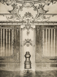 Das Bruchsaler Schloss - Corps de Logis, Gelbes Zimmer (132) ca. 1755 (Blatt 41 der Mappe "Fritz Hirsch: Das Bruchsaler Schloss aus Anlass der Renovation (1900-1909)", erschienen: Heidelberg, Carl Winter's Universitätsbuchhandlung, 1910; Mappe aus dem Bestand des Städtischen Museums Bruchsal; Reproduktion durch Dr. Manfred Schneider, mit freundlicher Genehmigung des Museums) Das Bruchsaler Schloss - Corps de Logis, Gelbes Zimmer (132) ca. 1755 (Blatt 41 der Mappe "Fritz Hirsch: Das Bruchsaler Schloss aus Anlass der Renovation (1900-1909)", erschienen: Heidelberg, Carl Winter's Universitätsbuchhandlung, 1910; Mappe aus dem Bestand des Städtischen Museums Bruchsal; Reproduktion durch Dr. Manfred Schneider, mit freundlicher Genehmigung des Museums)