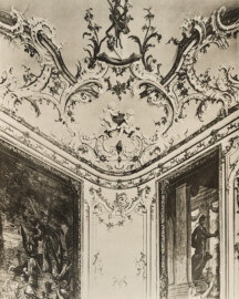 Das Bruchsaler Schloss - Corps de Logis, Thronsaal (125) ca. 1756 (Blatt 49 der Mappe "Fritz Hirsch: Das Bruchsaler Schloss aus Anlass der Renovation (1900-1909)", erschienen: Heidelberg, Carl Winter's Universitätsbuchhandlung, 1910; Mappe aus dem Bestand des Städtischen Museums Bruchsal; Reproduktion durch Dr. Manfred Schneider, mit freundlicher Genehmigung des Museums) Das Bruchsaler Schloss - Corps de Logis, Thronsaal (125) ca. 1756 (Blatt 49 der Mappe "Fritz Hirsch: Das Bruchsaler Schloss aus Anlass der Renovation (1900-1909)", erschienen: Heidelberg, Carl Winter's Universitätsbuchhandlung, 1910; Mappe aus dem Bestand des Städtischen Museums Bruchsal; Reproduktion durch Dr. Manfred Schneider, mit freundlicher Genehmigung des Museums)