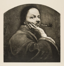 Das Bruchsaler Schloss - Johannes Zick. Selbstbildnis. - Corps de Logis (149) Inv. No. 64. (Anmerkung: falsche Zuordnung, dies ist ein Selbstbildnis von Johann Kupetzky) (Blatt 61 der Mappe "Fritz Hirsch: Das Bruchsaler Schloss aus Anlass der Renovation (1900-1909)", erschienen: Heidelberg, Carl Winter's Universitätsbuchhandlung, 1910; Mappe aus dem Bestand des Städtischen Museums Bruchsal; Reproduktion durch Dr. Manfred Schneider, mit freundlicher Genehmigung des Museums) Das Bruchsaler Schloss - Johannes Zick. Selbstbildnis. - Corps de Logis (149) Inv. No. 64. (Anmerkung: falsche Zuordnung, dies ist ein Selbstbildnis von Johann Kupetzky) (Blatt 61 der Mappe "Fritz Hirsch: Das Bruchsaler Schloss aus Anlass der Renovation (1900-1909)", erschienen: Heidelberg, Carl Winter's Universitätsbuchhandlung, 1910; Mappe aus dem Bestand des Städtischen Museums Bruchsal; Reproduktion durch Dr. Manfred Schneider, mit freundlicher Genehmigung des Museums)