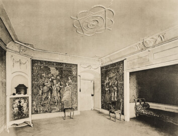 Das Bruchsaler Schloss - Corps de Logis (186) (Blatt 71 der Mappe "Fritz Hirsch: Das Bruchsaler Schloss aus Anlass der Renovation (1900-1909)", erschienen: Heidelberg, Carl Winter's Universitätsbuchhandlung, 1910; Mappe aus dem Bestand des Städtischen Museums Bruchsal; Reproduktion durch Dr. Manfred Schneider, mit freundlicher Genehmigung des Museums) Das Bruchsaler Schloss - Corps de Logis (186) (Blatt 71 der Mappe "Fritz Hirsch: Das Bruchsaler Schloss aus Anlass der Renovation (1900-1909)", erschienen: Heidelberg, Carl Winter's Universitätsbuchhandlung, 1910; Mappe aus dem Bestand des Städtischen Museums Bruchsal; Reproduktion durch Dr. Manfred Schneider, mit freundlicher Genehmigung des Museums)