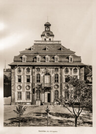 Schloss Bruchsal -- Kanzleibau -- Blatt 19 -- "Fritz Hirsch - Das Bruchsaler Schloss aus Anlass der Renovation (1900 - 1909) -1910"; Digitalisat der Württembergische Landesbibliothek Stuttgart; Persistente URL: http://digital.wlb-stuttgart.de/purl/bsz517378221