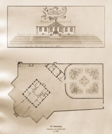 Blatt 33 -- Die Wasserburg. Zeichnungen von Leonhard Stahl, ca. 1750 -- "Fritz Hirsch - Das Bruchsaler Schloss aus Anlass der Renovation (1900 - 1909) -1910"; Digitalisat der Württembergische Landesbibliothek Stuttgart; Persistente URL: http://digital.wlb-stuttgart.de/purl/bsz517378221 Blatt 33 -- Die Wasserburg. Zeichnungen von Leonhard Stahl, ca. 1750 -- "Fritz Hirsch - Das Bruchsaler Schloss aus Anlass der Renovation (1900 - 1909) -1910"; Digitalisat der Württembergische Landesbibliothek Stuttgart; Persistente URL: http://digital.wlb-stuttgart.de/purl/bsz517378221