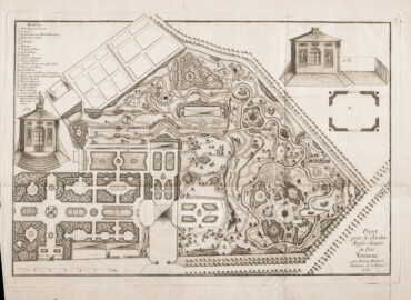 Schloss und Schlossgarten Schwetzingen - Tafel 19 "Projet pour le Jardin Anglo-chinois du Petit Trianon" des Werks "George Louis Le Rouge: Detail des nouveaux jardins a la mode. 6e cahier. Serrail et jardins du grand seigneur - 1777" (Bildnachweis: University of Wisconsin, https://digital.library.wisc.edu/1711.dl/VVHZLYPGHF4LT8E, Public Domain) Schloss und Schlossgarten Schwetzingen - Tafel 19 "Projet pour le Jardin Anglo-chinois du Petit Trianon" des Werks "George Louis Le Rouge: Detail des nouveaux jardins a la mode. 6e cahier. Serrail et jardins du grand seigneur - 1777" (Bildnachweis: University of Wisconsin, https://digital.library.wisc.edu/1711.dl/VVHZLYPGHF4LT8E, Public Domain)