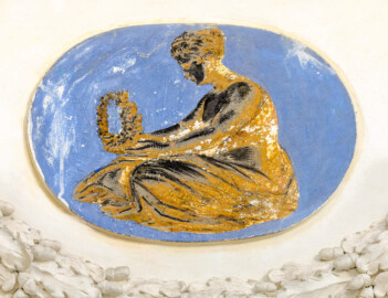 Schloss und Schlossgarten Schwetzingen - Garten - Tempel der Botanik - Von innen - 12 Tierkreiszeichen unterhalb der Kuppel - Blick auf das Tierkreiszeichen Jungfrau (Tempel: Durchmesser ca. 7 Meter; Bauzeit: 1777-1780; Architekt: Nicolas de Pigage) (aufgenommen im September 2023, am Nachmittag) Schloss und Schlossgarten Schwetzingen - Garten - Tempel der Botanik - Von innen - 12 Tierkreiszeichen unterhalb der Kuppel - Blick auf das Tierkreiszeichen Jungfrau (Tempel: Durchmesser ca. 7 Meter; Bauzeit: 1777-1780; Architekt: Nicolas de Pigage) (aufgenommen im September 2023, am Nachmittag)