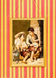 Schloss und Schlossgarten Schwetzingen - Schloss - Mittelbau - Von innen - 1. Obergeschoss - Appartment des Kurfürsten - Konferenzzimmer - Nordwand, rechts der Tür zum Schlafzimmer - Gobelin (aufgenommen im Januar 2024, am frühen Nachmittag) Schloss und Schlossgarten Schwetzingen - Schloss - Mittelbau - Von innen - 1. Obergeschoss - Appartment des Kurfürsten - Konferenzzimmer - Nordwand, rechts der Tür zum Schlafzimmer - Gobelin (aufgenommen im Januar 2024, am frühen Nachmittag)