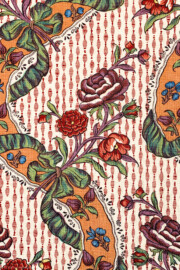 Schloss und Schlossgarten Schwetzingen - Schloss - Mittelbau - Von innen - 1. Obergeschoss - Appartment des Kurfürsten - Zweites Vorzimmer - Südwand - Blick auf einen Ausschnitt der gewachsten Baumwolltapete (aufgenommen im Dezember 2025, am Nachmittag) Schloss und Schlossgarten Schwetzingen - Schloss - Mittelbau - Von innen - 1. Obergeschoss - Appartment des Kurfürsten - Zweites Vorzimmer - Südwand - Blick auf einen Ausschnitt der gewachsten Baumwolltapete (aufgenommen im Dezember 2025, am Nachmittag)