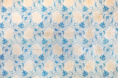 Schloss und Schlossgarten Schwetzingen - Schloss - Mittelbau - Von innen - 3. Obergeschoss - Östliche Räume - Raum 235 - Nordwand - Von Süden - Blick auf einen Ausschnitt der Tapete (aufgenommen im März 2026, am späten Nachmittag) Schloss und Schlossgarten Schwetzingen - Schloss - Mittelbau - Von innen - 3. Obergeschoss - Östliche Räume - Raum 235 - Nordwand - Von Süden - Blick auf einen Ausschnitt der Tapete (aufgenommen im März 2026, am späten Nachmittag)