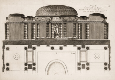 Schloss und Schlossgarten Schwetzingen - Tafel 28 "Projets d'une Salle de Bains" des Werks "George Louis Le Rouge: Detail des nouveaux jardins a la mode. 6e cahier. Serrail et jardins du grand seigneur - 1777" (Bildnachweis: University of Wisconsin, https://digital.library.wisc.edu/1711.dl/VVHZLYPGHF4LT8E, Public Domain) Schloss und Schlossgarten Schwetzingen - Tafel 28 "Projets d'une Salle de Bains" des Werks "George Louis Le Rouge: Detail des nouveaux jardins a la mode. 6e cahier. Serrail et jardins du grand seigneur - 1777" (Bildnachweis: University of Wisconsin, https://digital.library.wisc.edu/1711.dl/VVHZLYPGHF4LT8E, Public Domain)