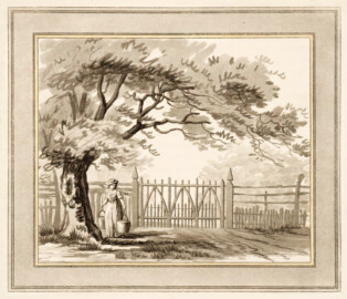 Schloss und Schlossgarten Schwetzingen - "VI. The gate used at Welbeck; in which the perpendicular lines prevail; and is therefore best adapted to all scenes of Gothic architecture." aus "Humphry Repton - Sketches and hints on landscape gardening - 1794" (Bildnachweis: University of Wisconsin, https://digital.library.wisc.edu/1711.dl/GRI3MYTLTX2GJ86, gemeinfrei) Schloss und Schlossgarten Schwetzingen - "VI. The gate used at Welbeck; in which the perpendicular lines prevail; and is therefore best adapted to all scenes of Gothic architecture." aus "Humphry Repton - Sketches and hints on landscape gardening - 1794" (Bildnachweis: University of Wisconsin, https://digital.library.wisc.edu/1711.dl/GRI3MYTLTX2GJ86, gemeinfrei)