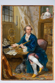 Schloss und Schlossgarten Schwetzingen - Porträt des Kurfürsten Carl Theodor von der Pfalz, 1757 (Maler: Johann Georg Ziesenis (1716-1776); Bildnachweis: Bayerisches Nationalmuseum, https://www.bayerisches-nationalmuseum.de/sammlung/00036135, CC BY-NC-ND 4.0) Schloss und Schlossgarten Schwetzingen - Porträt des Kurfürsten Carl Theodor von der Pfalz, 1757 (Maler: Johann Georg Ziesenis (1716-1776); Bildnachweis: Bayerisches Nationalmuseum, https://www.bayerisches-nationalmuseum.de/sammlung/00036135, CC BY-NC-ND 4.0)