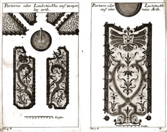 Schloss und Schlossgarten Schwetzingen - Seite 391 aus "Antoine Joseph Dézallier D'Argenville, Alexandre LeBlond: Die Gärtnerey sowohl in ihrer Theorie oder Betrachtung als Praxi oder Übung - 1731" (Bildnachweis: Universitätsbibliothek Heidelberg, https://doi.org/10.11588/diglit.1606, gemeinfrei) Schloss und Schlossgarten Schwetzingen - Seite 391 aus "Antoine Joseph Dézallier D'Argenville, Alexandre LeBlond: Die Gärtnerey sowohl in ihrer Theorie oder Betrachtung als Praxi oder Übung - 1731" (Bildnachweis: Universitätsbibliothek Heidelberg, https://doi.org/10.11588/diglit.1606, gemeinfrei)