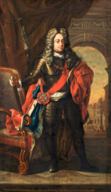 Schloss und Schlossgarten Schwetzingen - Bildnis des Kurfürsten Johann Wilhelm von der Pfalz (1658-1716), Ende 17. Jh. (Maler: F. Schuller; Bildnachweis: Bayerische Staatsgemäldesammlungen - Alte Pinakothek München, https://www.sammlung.pinakothek.de/de/artwork/8MLvM7lxz3, CC BY-SA 4.0)