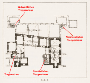 Schloss und Schlossgarten Schwetzingen - Erweiterte Abb. 3: "Schematischer Lageplan mit Bezeichnung der einzelnen Bauteile" des Buches "Heinrich Gropp: Das Schwetzinger Schloß zu Anfang des 18. Jahrhunderts – Dissertation – 1930" (Reproduktion und Erweiterung durch Dr. Manfred Schneider, August 2023) Schloss und Schlossgarten Schwetzingen - Erweiterte Abb. 3: "Schematischer Lageplan mit Bezeichnung der einzelnen Bauteile" des Buches "Heinrich Gropp: Das Schwetzinger Schloß zu Anfang des 18. Jahrhunderts – Dissertation – 1930" (Reproduktion und Erweiterung durch Dr. Manfred Schneider, August 2023)