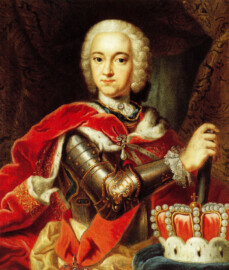 Schloss und Schlossgarten Schwetzingen - Porträt Kurfürst Carl Theodor (1724-1799) (Maler: Felix Anton Besoldt († 1774), Datierung: 1744; Herkunft: Bayerisches Nationalmuseum; Bildnachweis: Wikimedia Commons, https://commons.wikimedia.org/wiki/File:Karl_Theodor_von_Felix_Anton_Besold_1744.jpg, gemeinfrei) Schloss und Schlossgarten Schwetzingen - Porträt Kurfürst Carl Theodor (1724-1799) (Maler: Felix Anton Besoldt († 1774), Datierung: 1744; Herkunft: Bayerisches Nationalmuseum; Bildnachweis: Wikimedia Commons, https://commons.wikimedia.org/wiki/File:Karl_Theodor_von_Felix_Anton_Besold_1744.jpg, gemeinfrei)