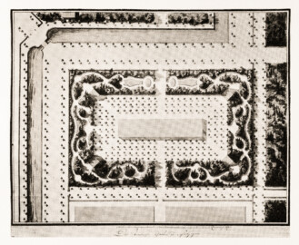 Schloss und Schlossgarten Schwetzingen - Plan des türkischen Gartens vor der Anlage der Moschee. Um 1778. Kurpfälzisches Museum Heidelberg (Bildnachweis: Die Kunstdenkmäler des Amtsbezirks Mannheim – Stadt Schwetzingen – 1933) Schloss und Schlossgarten Schwetzingen - Plan des türkischen Gartens vor der Anlage der Moschee. Um 1778. Kurpfälzisches Museum Heidelberg (Bildnachweis: Die Kunstdenkmäler des Amtsbezirks Mannheim – Stadt Schwetzingen – 1933)