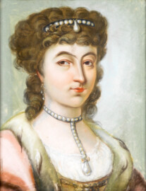 Schloss und Schlossgarten Schwetzingen - Porträt Maria Leopoldine von Österreich-Este (1776-1848), Kurfürstin von Bayern, zweite Frau des Kurfürsten Carl Theodor von Bayern, Ende 18. Jh. (Maler: unbekannt; Bildnachweis: Bayerische Staatsgemäldesammlungen - Alte Pinakothek München, https://www.sammlung.pinakothek.de/de/artwork/A0GOz8lLdp, CC BY-SA 4.0) Schloss und Schlossgarten Schwetzingen - Porträt Maria Leopoldine von Österreich-Este (1776-1848), Kurfürstin von Bayern, zweite Frau des Kurfürsten Carl Theodor von Bayern, Ende 18. Jh. (Maler: unbekannt; Bildnachweis: Bayerische Staatsgemäldesammlungen - Alte Pinakothek München, https://www.sammlung.pinakothek.de/de/artwork/A0GOz8lLdp, CC BY-SA 4.0)