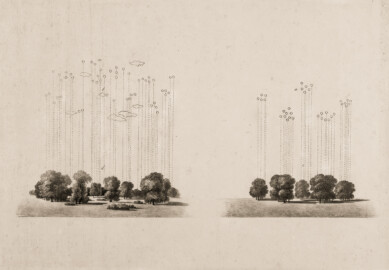 Schloss und Schlossgarten Schwetzingen - Schlecht und gezwungen gepflanzte Baumgruppen / Besser und natürlich gepflanzte Baumgruppen - Tafel 3 des Buchs "Hermann von Pückler-Muskau: Andeutungen über Landschaftsgärtnerei - Verbunden mit der Beschreibung ihrer praktischen Anwendung in Muskau - 1834" (Bildnachweis: https://doi.org/10.11588/diglit.1669, gemeinfrei) Schloss und Schlossgarten Schwetzingen - Schlecht und gezwungen gepflanzte Baumgruppen / Besser und natürlich gepflanzte Baumgruppen - Tafel 3 des Buchs "Hermann von Pückler-Muskau: Andeutungen über Landschaftsgärtnerei - Verbunden mit der Beschreibung ihrer praktischen Anwendung in Muskau - 1834" (Bildnachweis: https://doi.org/10.11588/diglit.1669, gemeinfrei)