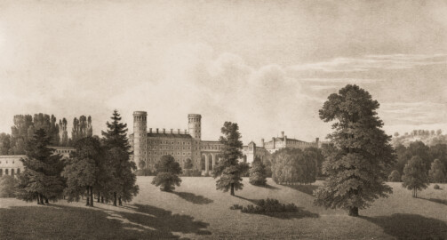 Schloss und Schlossgarten Schwetzingen - Muskauer Park: dritte Ausssicht von der Gloriette auf das Schloss, die Stadt und das Dorf Lucknitz - Tafel 19 des Buchs "Hermann von Pückler-Muskau: Andeutungen über Landschaftsgärtnerei - Verbunden mit der Beschreibung ihrer praktischen Anwendung in Muskau - 1834" (Bildnachweis: https://doi.org/10.11588/diglit.1669, gemeinfrei) Schloss und Schlossgarten Schwetzingen - Muskauer Park: dritte Ausssicht von der Gloriette auf das Schloss, die Stadt und das Dorf Lucknitz - Tafel 19 des Buchs "Hermann von Pückler-Muskau: Andeutungen über Landschaftsgärtnerei - Verbunden mit der Beschreibung ihrer praktischen Anwendung in Muskau - 1834" (Bildnachweis: https://doi.org/10.11588/diglit.1669, gemeinfrei)