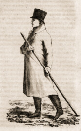 Schloss und Schlossgarten Schwetzingen - Der Gartenkünstler beim Einritzen einer Wegelinie mit Hilfe des von Sckell beschriebenen „Zeichenstabs“ (Bildnachweis: Seite 76a aus "Friedrich Ludwig von Sckell: Beitraege zur bildenden Gartenkunst für angehende Gartenkünstler und Gartenliebhaber, 1825", https://doi.org/10.11588/diglit.1689 gemeinfrei) Schloss und Schlossgarten Schwetzingen - Der Gartenkünstler beim Einritzen einer Wegelinie mit Hilfe des von Sckell beschriebenen „Zeichenstabs“ (Bildnachweis: Seite 76a aus "Friedrich Ludwig von Sckell: Beitraege zur bildenden Gartenkunst für angehende Gartenkünstler und Gartenliebhaber, 1825", https://doi.org/10.11588/diglit.1689 gemeinfrei)