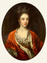 Schloss und Schlossgarten Schwetzingen - Bildnis der Theresa Katharina Lubomirska (1685-1712), zweite Gemahlin des Kurfürsten Karl III. Philipp von der Pfalz (Maler: Jan Frans Van Douven (1656-1727); Datierung: zwischen 1701 und 1710; Bildnachweis: Catalogo generale dei Beni Culturali, https://catalogo.beniculturali.it/detail/HistoricOrArtisticProperty/0900195838, CC BY 4.0)
