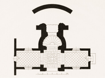 Schloss und Schlossgarten Schwetzingen - Perspektiv, Grundriss - Zeichnung von Wilhelm Schweitzer, 1930 (Bildnachweis: Die Kunstdenkmäler des Amtsbezirks Mannheim – Stadt Schwetzingen – 1933) Schloss und Schlossgarten Schwetzingen - Perspektiv, Grundriss - Zeichnung von Wilhelm Schweitzer, 1930 (Bildnachweis: Die Kunstdenkmäler des Amtsbezirks Mannheim – Stadt Schwetzingen – 1933)