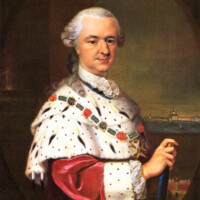 Schloss und Schlossgarten Schwetzingen - Porträt Carl Theodor von der Pfalz (1724–1799) / Carl Theodor in kurfürstlichem Ornat und mit Marschallsstab (Maler: Johann Georg Ziesenis der Jüngere (1716–1776); Herkunft: Kurpfälzisches Museum der Stadt Heidelberg; Bildnachweis: Wikimedia Commons, gemeinfrei)